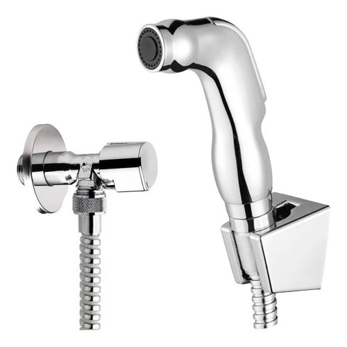 Ducha Higienica Bidet + Llave Corte + Flex 1,8mts. Aquaflex 0
