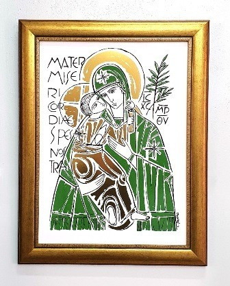 Quadro Mater Misericordiae 41,5cm X 53,5cm - Cláudio Pastro 0