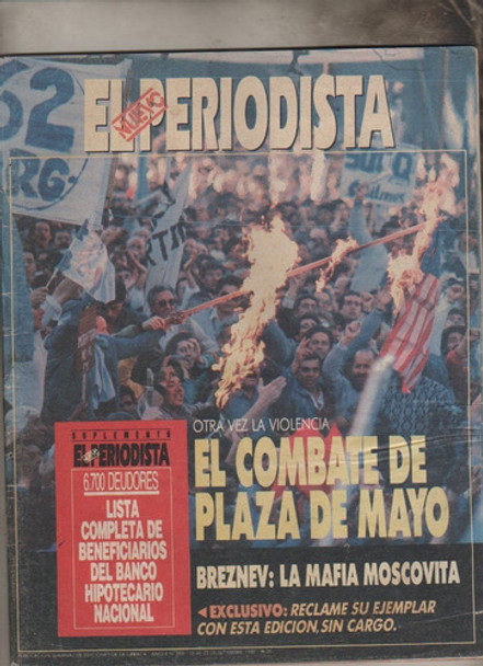 Revista El Periodista * Año 1988 - C0mbate En Plaza De Mayo 0