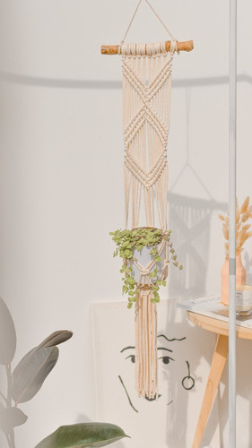 Portamacetas Tejidos En Macrame 0