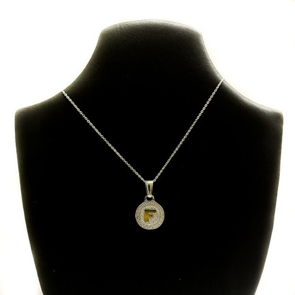 Conjunto Collar Cadena Con Dije Inicial/letra Plata925 Y O 0