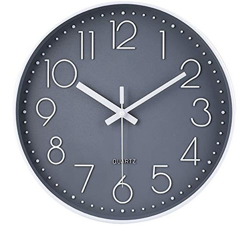 Reloj De Pared De 12 Pulgadas Que No Hace Tictac, Silencioso 0