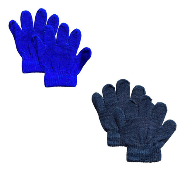 Par Luva Infantil Criança Menino Inverno Frio Bebê Lisa 0