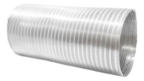 Duto Aluminio 200mm Semi-rígido Tubo C/ 1 Metro 8 Polegadas 0