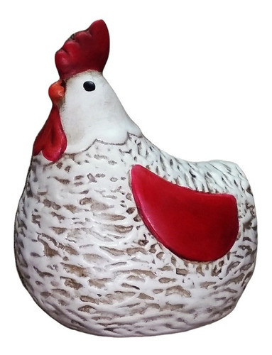 Alcancía  De Cerámica Gallina Grande Con Tapón 0