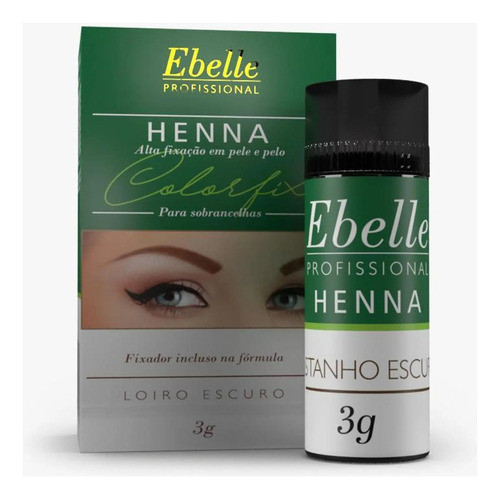Henna Para Sobrancelha Ebelle Loiro Escuro 3g 0