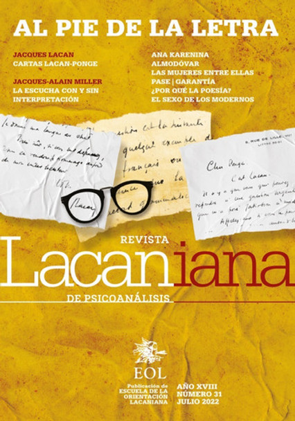 Revista Lacaniana De Psicoanálisis Nº 31 Eol 0