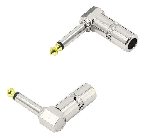 Yacsejao Audio - Enchufe De Ngulo Recto De 1/4 Pulgadas, 0.2 0