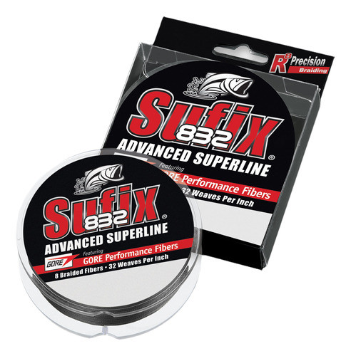 Sufix 832 Trenzado Avanzado Superline, Hi-vis Amarillo, 80-p 0