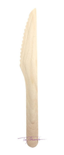 Cuchillo Ecológico Descartable 16cm 24 U. Cotillón Cubiertos 0