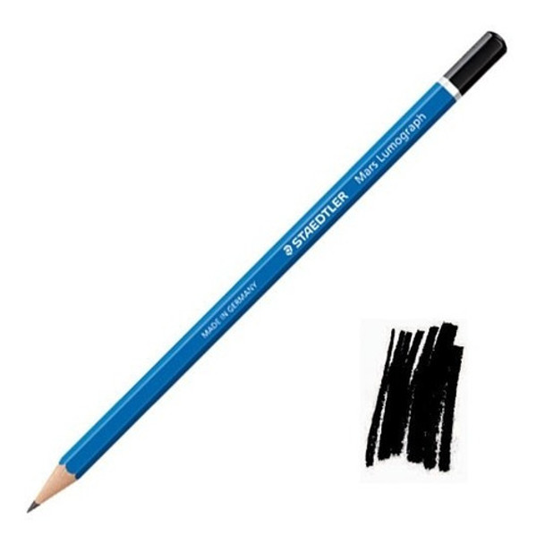 Lapiz Negro Grafito Staedtler Lumograph 8b 0