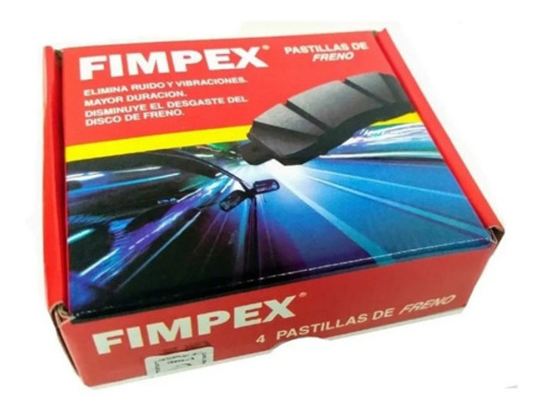 Pastillas Freno Fimpex Para Chery New Qq Delanteras 0