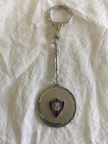 Llavero Antiguo San Lorenzo Esmaltado Futbol Antiguo 0