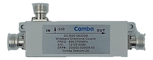 Acoplador Direcional De Banda Larga Comba Dc-r05-0n200m 0