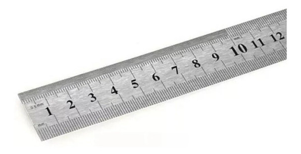 Regla Metalica Acero Inoxidable Gruesa Mm-cm - 40 Cm. 0 Regla Metalica Acero Inoxidable Gruesa Mm-cm - 40 Cm. 0