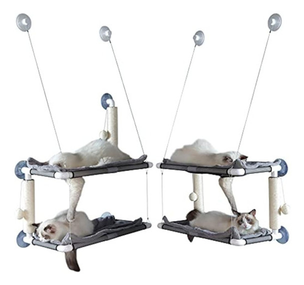 ~? Hozoe Ca T Window Perch, Una Gran Hamaca Para Gatos De Do 0