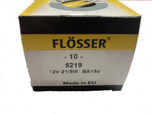 Lampara Flosser 12v 2 Polos 21/5w Pata Pareja Caja X 10 Uni 0