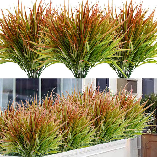 Szjias Plantas Falsas Plantas Plástico Césped Artificial A 0