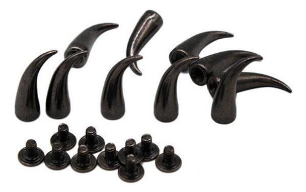 Rebites De Metal Em Cone Curvo 6 Peças 0