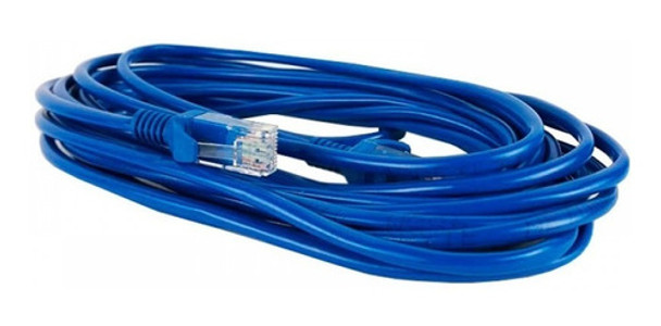 Kit 10 Cabo De Rede 3 Metros Internet Azul Rj45 Cat5e Barato 0