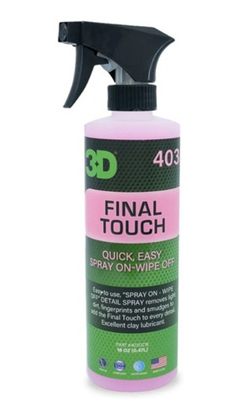 3d Final Touch Quick Detailer Brillo Final Post Lavado 0 3d Final Touch Quick Detailer Brillo Final Post Lavado 0