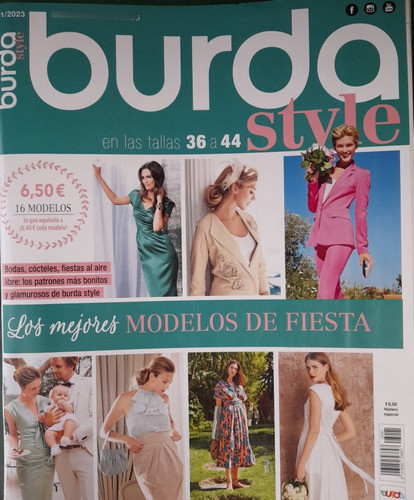 Revista Burda Style Vestidos De Fiesta Moda Costura Moldes 0