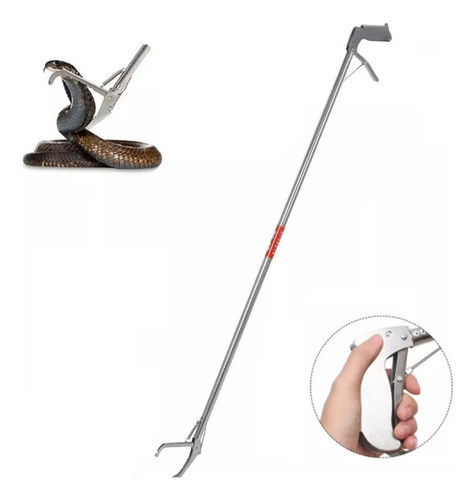 Pinça De Cobra Réptil De Aço Inoxidável De 1,2 M. 0