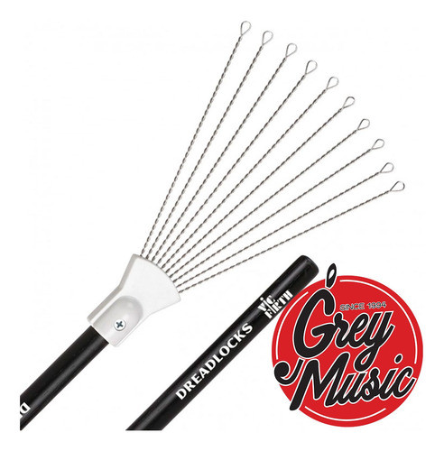 Escobillas P/percusiòn Vic Firth Dreadlocks - Grey Music 0
