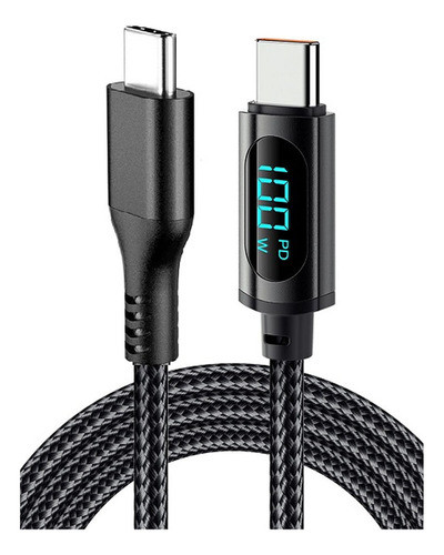 Intco Cable Usb Tipo C A Tipo C 1mts Digital Mallado Carga R 0