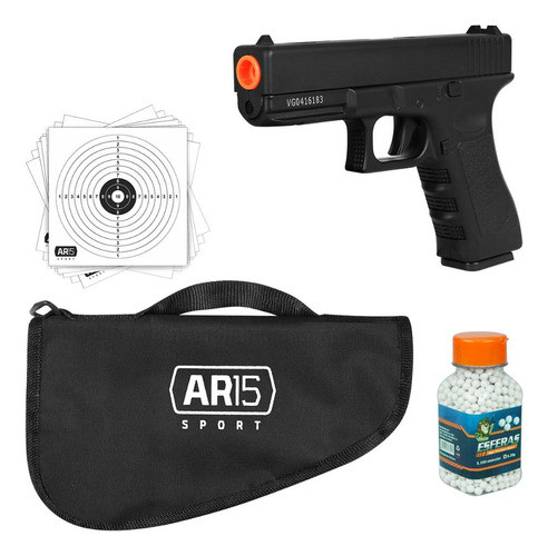 Pistola Pressão Airsoft Vigor Glock V20 C/ Capa Acolchoada 0