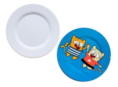 Plato Para Sublimar Material Promocion Polimero Blanco X12 U 0