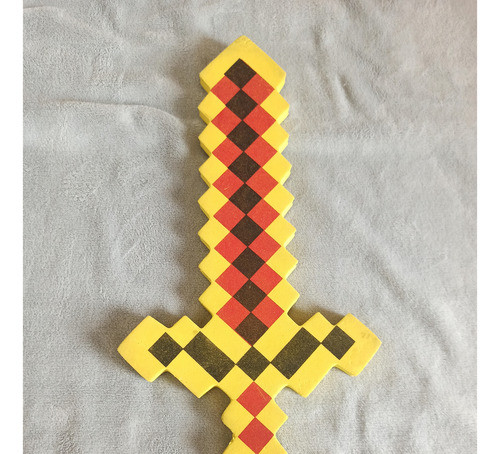 Set Armas Minecraft Goma Eva. Pico, Espada Y Ametralladora 0