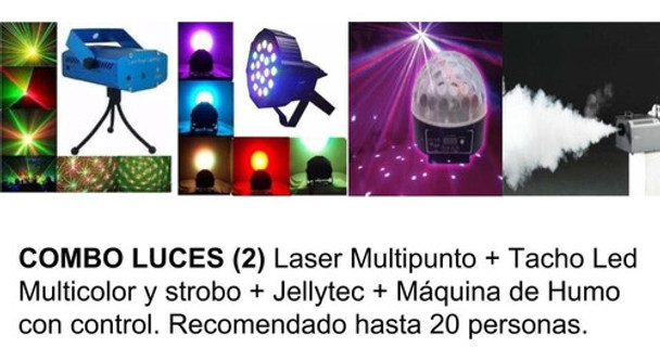 Combo De Luces Disco Minifestejo Fiesta 0 Combo De Luces Disco Minifestejo Fiesta 0