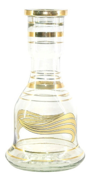 Vaso Narguile Grande 30cm Egipcio Sino Desenho Dourado 0