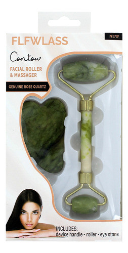 Rodillo Dual Masajeador Facial, Corporal Y Piedra Guasha 0