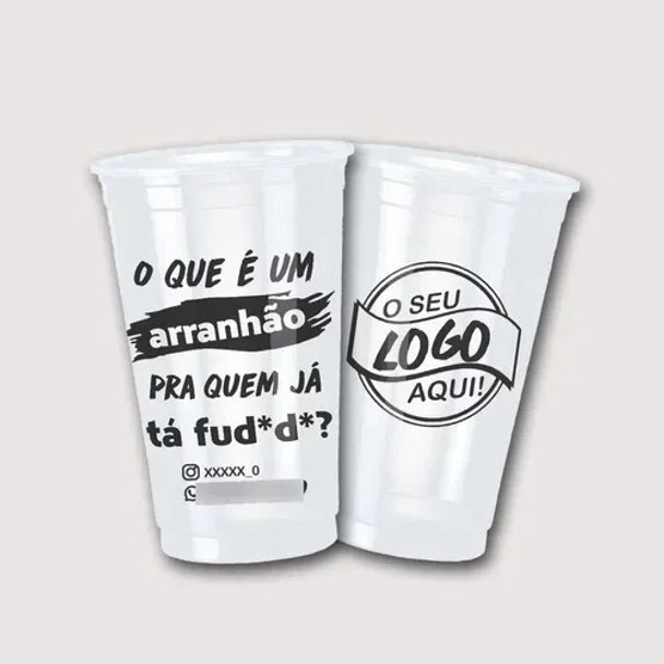 200 Copos Descartáveis  Personalizados 500ml 0 200 Copos Descartáveis  Personalizados 500ml 0