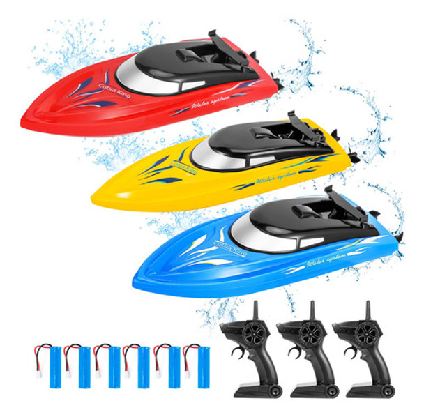 Pacote Com 3 Unidades Rc Boat Gimmyfive Para Crianças E Adul 0
