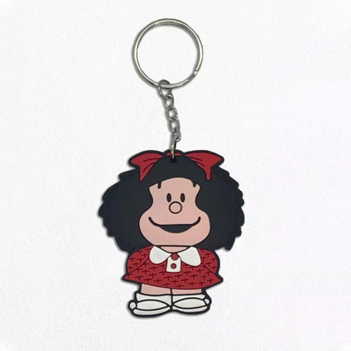 Llavero Mafalda Goma Doble Cara Producto Oficial Quino 0