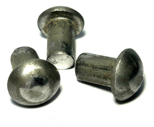 Remache Hierro Macizo 8 X 12,70 Mm Golpe Macizo X 100 Unid. 0