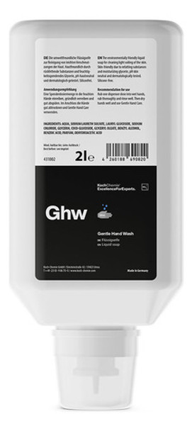 Ghw - Jabon Liquido 2l Gentle Hand Wash - Koch Chemie 0