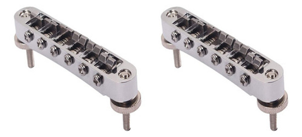2 Pistolas Cromadas Ajustáveis Lp Bridge Tune O Matic Bridge 0