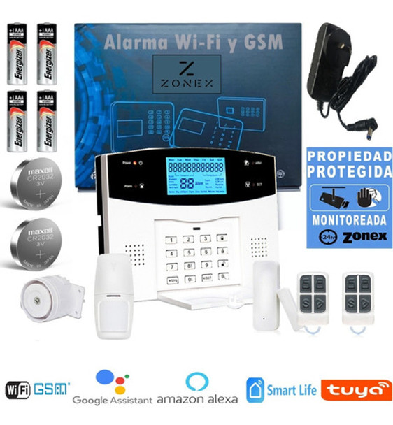 Nueva Zonex Alarma Inalámbrica Wifi Gsm Smartlife Tuya 0