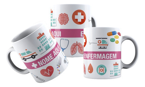 Pack De Artes Premium Para Canecas Profissões Sublimação 0