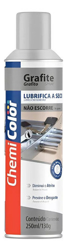 Grafite Spray Lubrificante A Seco Chemicolor 250ml 0