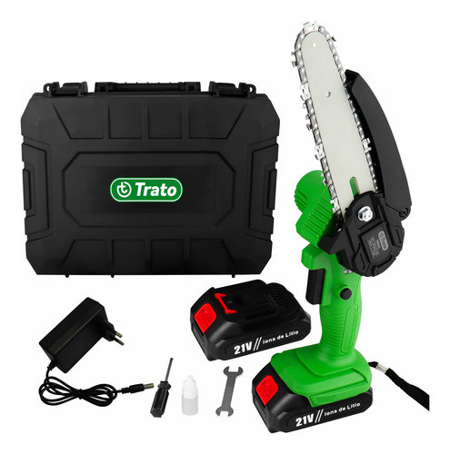 Kit Mini Moto Serra Elétrica 21v Com Duas Baterias Trato 0