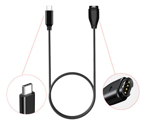 Cabo Usb-c Carregador Compativel Garmin Fenix 7 7s 7x 0