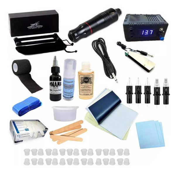 Kit Tattoo Pen Biomaser Completo Profesional Empezar Tatuar 0