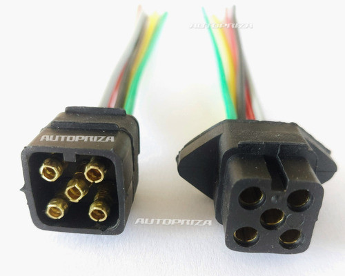 Conector Ficha Trailer 5 Vías Goma, Sujeción P/ Atornillar 0