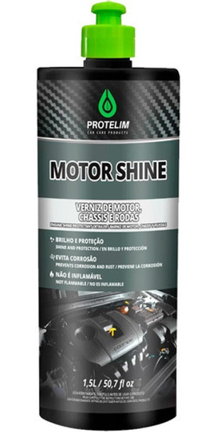 Verniz De Motor 1,5l Shine Caixa De Rodas Protetor Plástico 0