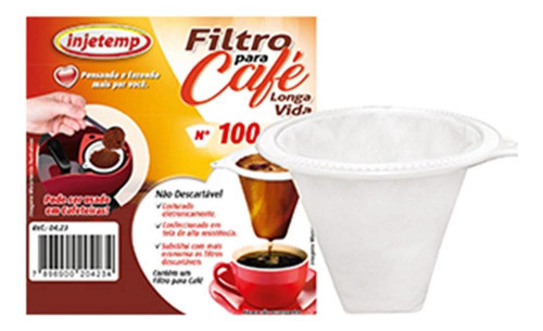 Coador De Café Com Filtro Permanente Reutilizável Pano 100 0